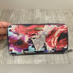 Kate Spade multi color long wallet